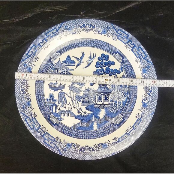 Vintage Churchill Blue Willow Serving Platter - Picture 6 of 9